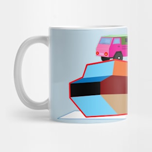 truck and rock Mug